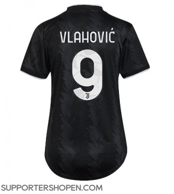 Juventus Dusan Vlahovic #9 Borta Matchtröja Dam 2022-23 Kortärmad